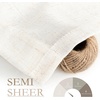 image:imageDriftAway Pinch Pleat Linen Textured Semi Sheer Solid Farmhouse and Modern Rustic Linen Curtains 2 Panels 50 inches Wide by 84 Inches Long Drapes for Living Room Bedroom Light Linen BirchLight Linen Birch