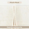 image:imageDriftAway Pinch Pleat Linen Textured Semi Sheer Solid Farmhouse and Modern Rustic Linen Curtains 2 Panels 50 inches Wide by 84 Inches Long Drapes for Living Room Bedroom Light Linen BirchLight Linen Birch