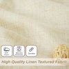 image:imageDriftAway Pinch Pleat Linen Textured Semi Sheer Solid Farmhouse and Modern Rustic Linen Curtains 2 Panels 50 inches Wide by 84 Inches Long Drapes for Living Room Bedroom Light Linen BirchBeige