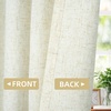 image:imageDriftAway Pinch Pleat Linen Textured Semi Sheer Solid Farmhouse and Modern Rustic Linen Curtains 2 Panels 50 inches Wide by 84 Inches Long Drapes for Living Room Bedroom Light Linen BirchLight Linen Birch