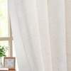 image:imageDriftAway Pinch Pleat Linen Textured Semi Sheer Solid Farmhouse and Modern Rustic Linen Curtains 2 Panels 50 inches Wide by 84 Inches Long Drapes for Living Room Bedroom Light Linen BirchLight Linen Birch
