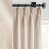 image:imageDriftAway Pinch Pleat Linen Textured Semi Sheer Solid Farmhouse and Modern Rustic Linen Curtains 2 Panels 50 inches Wide by 84 Inches Long Drapes for Living Room Bedroom Light Linen BirchBeige