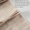 image:imageDriftAway Pinch Pleat Linen Textured Semi Sheer Solid Farmhouse and Modern Rustic Linen Curtains 2 Panels 50 inches Wide by 84 Inches Long Drapes for Living Room Bedroom Light Linen BirchBeige