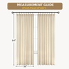 image:imageDriftAway Pinch Pleat Linen Textured Semi Sheer Solid Farmhouse and Modern Rustic Linen Curtains 2 Panels 50 inches Wide by 84 Inches Long Drapes for Living Room Bedroom Light Linen BirchBeige