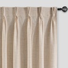image:imageDriftAway Pinch Pleat Linen Textured Semi Sheer Solid Farmhouse and Modern Rustic Linen Curtains 2 Panels 50 inches Wide by 84 Inches Long Drapes for Living Room Bedroom Light Linen BirchBeige
