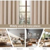 image:imageDriftAway Pinch Pleat Linen Textured Semi Sheer Solid Farmhouse and Modern Rustic Linen Curtains 2 Panels 50 inches Wide by 84 Inches Long Drapes for Living Room Bedroom Light Linen BirchBeige