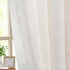 image:imageDriftAway Pinch Pleat Linen Textured Semi Sheer Solid Farmhouse and Modern Rustic Linen Curtains 2 Panels 50 inches Wide by 84 Inches Long Drapes for Living Room Bedroom Light Linen BirchLight Linen Birch