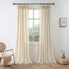 image:imageDriftAway Pinch Pleat Linen Textured Semi Sheer Solid Farmhouse and Modern Rustic Linen Curtains 2 Panels 50 inches Wide by 84 Inches Long Drapes for Living Room Bedroom Light Linen BirchBeige