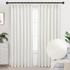 image:imageDriftAway Pinch Pleat Linen Textured Semi Sheer Solid Farmhouse and Modern Rustic Linen Curtains 2 Panels 50 inches Wide by 84 Inches Long Drapes for Living Room Bedroom Light Linen BirchLight Linen Birch