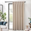 image:imageDriftAway Pinch Pleat Linen Textured Semi Sheer Solid Farmhouse and Modern Rustic Linen Curtains 2 Panels 50 inches Wide by 84 Inches Long Drapes for Living Room Bedroom Light Linen BirchBeige