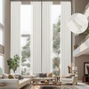 image:imageDriftAway Pinch Pleat Linen Textured Semi Sheer Solid Farmhouse and Modern Rustic Linen Curtains 2 Panels 50 inches Wide by 84 Inches Long Drapes for Living Room Bedroom Light Linen BirchLight Linen Birch