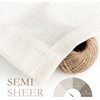 image:imageDriftAway Pinch Pleat Linen Textured Semi Sheer Solid Farmhouse and Modern Rustic Linen Curtains 2 Panels 50 inches Wide by 84 Inches Long Drapes for Living Room Bedroom Light Linen BirchLight Linen Birch