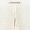 image:imageDriftAway Pinch Pleat Linen Textured Semi Sheer Solid Farmhouse and Modern Rustic Linen Curtains 2 Panels 50 inches Wide by 84 Inches Long Drapes for Living Room Bedroom Light Linen BirchLight Linen Birch