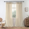 image:imageDriftAway Pinch Pleat Linen Textured Semi Sheer Solid Farmhouse and Modern Rustic Linen Curtains 2 Panels 50 inches Wide by 84 Inches Long Drapes for Living Room Bedroom Light Linen BirchBeige