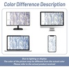 image:imageDriftAway Pinch Pleat Linen Textured Thermal Window Curtains for Living Room Bedroom Linen Curtains 2 Panels 52 inches Wide by 84 Inches Long Semi Sheer Drapes Back Tabs Tree Branch Pattern White Blue