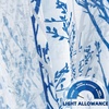 image:imageDriftAway Pinch Pleat Linen Textured Thermal Window Curtains for Living Room Bedroom Linen Curtains 2 Panels 52 inches Wide by 84 Inches Long Semi Sheer Drapes Back Tabs Tree Branch Pattern White Blue