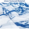 image:imageDriftAway Pinch Pleat Linen Textured Thermal Window Curtains for Living Room Bedroom Linen Curtains 2 Panels 52 inches Wide by 84 Inches Long Semi Sheer Drapes Back Tabs Tree Branch Pattern White Blue