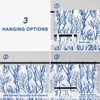 image:imageDriftAway Pinch Pleat Linen Textured Thermal Window Curtains for Living Room Bedroom Linen Curtains 2 Panels 52 inches Wide by 84 Inches Long Semi Sheer Drapes Back Tabs Tree Branch Pattern White Blue