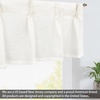 image:imageDriftAway Pinch Pleat Valance for Kitchen Window Linen Textured Valance for Living Room Farmhouse Semi Sheer Linen Curtain Valance Window Treatment Back Tabs 50 Inches by 16 Inches Light LinenLight Linen