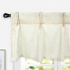 image:imageDriftAway Pinch Pleat Valance for Kitchen Window Linen Textured Valance for Living Room Farmhouse Semi Sheer Linen Curtain Valance Window Treatment Back Tabs 50 Inches by 16 Inches Light LinenLight Linen