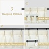 image:imageDriftAway Pinch Pleat Valance for Kitchen Window Linen Textured Valance for Living Room Farmhouse Semi Sheer Linen Curtain Valance Window Treatment Back Tabs 50 Inches by 16 Inches Light LinenLight Linen