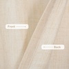 image:imageDriftAway Pinch Pleat Valance for Kitchen Window Linen Textured Valance for Living Room Farmhouse Semi Sheer Linen Curtain Valance Window Treatment Back Tabs 50 Inches by 16 Inches Light LinenBeige