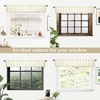 image:imageDriftAway Pinch Pleat Valance for Kitchen Window Linen Textured Valance for Living Room Farmhouse Semi Sheer Linen Curtain Valance Window Treatment Back Tabs 50 Inches by 16 Inches Light LinenLight Linen