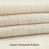 image:imageDriftAway Pinch Pleat Valance for Kitchen Window Linen Textured Valance for Living Room Farmhouse Semi Sheer Linen Curtain Valance Window Treatment Back Tabs 50 Inches by 16 Inches Light LinenBeige