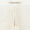 image:imageDriftAway Pinch Pleat Valance for Kitchen Window Linen Textured Valance for Living Room Farmhouse Semi Sheer Linen Curtain Valance Window Treatment Back Tabs 50 Inches by 16 Inches Light LinenLight Linen