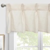 image:imageDriftAway Pinch Pleat Valance for Kitchen Window Linen Textured Valance for Living Room Farmhouse Semi Sheer Linen Curtain Valance Window Treatment Back Tabs 50 Inches by 16 Inches Light LinenBeige