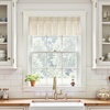 image:imageDriftAway Pinch Pleat Valance for Kitchen Window Linen Textured Valance for Living Room Farmhouse Semi Sheer Linen Curtain Valance Window Treatment Back Tabs 50 Inches by 16 Inches Light LinenBeige