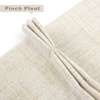 image:imageDriftAway Pinch Pleat Valance for Kitchen Window Linen Textured Valance for Living Room Farmhouse Semi Sheer Linen Curtain Valance Window Treatment Back Tabs 50 Inches by 16 Inches Light LinenBeige