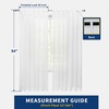 image:imageDriftAway Pinch Pleated Curtains 84 Inch Length Faux Linen Slub Textured White Semi Sheer 2 Panels 52 Inch Width Light Filtering Window Curtains for Living Room Bedroom Farmhouse Back Tab Drapes