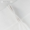 image:imageDriftAway Pinch Pleated Curtains 84 Inch Length Faux Linen Slub Textured White Semi Sheer 2 Panels 52 Inch Width Light Filtering Window Curtains for Living Room Bedroom Farmhouse Back Tab Drapes