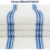 image:imageDriftAway Pinch Pleated Curtains 84 Inches Long 2 Panels 52 Inch Width Natural Linen Blended Light Filtering Pinch Pleat Curtains for Bedroom Farmhouse Navy Blue Striped Semi Sheer with Back Tab
