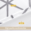 image:imageDriftAway Raymond Geometric Triangle Trellis Pattern Lined Thermal Insulated Energy Saving Window Curtain Valance for Living Room 2 Layers 52 Inch by 18 Inch Plus 2 Inch Header Gray and WhiteGrey