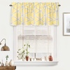 image:imageDriftAway Raymond Geometric Triangle Trellis Pattern Lined Thermal Insulated Energy Saving Window Curtain Valance for Living Room 2 Layers 52 Inch by 18 Inch Plus 2 Inch Header Gray and WhiteYellow