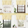 image:imageDriftAway Raymond Geometric Triangle Trellis Pattern Lined Thermal Insulated Energy Saving Window Curtain Valance for Living Room 2 Layers 52 Inch by 18 Inch Plus 2 Inch Header Gray and WhiteYellow