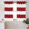 image:imageDriftAway Red Striped Room Darkening Curtains Patriotic Horizontal Stripe Classic Grommet Drapes for Bedroom Living Room Thermal Insulated Panels for Holidays July 4th Labor Day Thanksgiving ChristmasRed and White