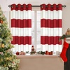 image:imageDriftAway Red Striped Room Darkening Curtains Patriotic Horizontal Stripe Classic Grommet Drapes for Bedroom Living Room Thermal Insulated Panels for Holidays July 4th Labor Day Thanksgiving ChristmasRed and White