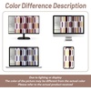 image:imageDriftAway Riley Geo Lined Window Curtain Valance Mid Century Geometric Pattern 2 Layers Rod Pocket 52 Inch by 18 Inch Plus 2 Inch CottaCotta