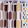 image:imageDriftAway Riley Geo Lined Window Curtain Valance Mid Century Geometric Pattern 2 Layers Rod Pocket 52 Inch by 18 Inch Plus 2 Inch CottaCotta