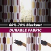 image:imageDriftAway Riley Geo Lined Window Curtain Valance Mid Century Geometric Pattern 2 Layers Rod Pocket 52 Inch by 18 Inch Plus 2 Inch CottaCotta