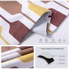 image:imageDriftAway Riley Geo Lined Window Curtain Valance Mid Century Geometric Pattern 2 Layers Rod Pocket 52 Inch by 18 Inch Plus 2 Inch CottaCotta