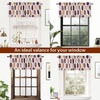image:imageDriftAway Riley Geo Lined Window Curtain Valance Mid Century Geometric Pattern 2 Layers Rod Pocket 52 Inch by 18 Inch Plus 2 Inch CottaCotta