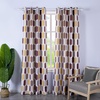 image:imageDriftAway Riley Geo Lined Window Curtain Valance Mid Century Geometric Pattern 2 Layers Rod Pocket 52 Inch by 18 Inch Plus 2 Inch CottaCotta