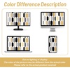 image:imageDriftAway Riley Geo Lined Window Curtain Valance Mid Century Geometric Pattern 2 Layers Rod Pocket 52 Inch by 18 Inch Plus 2 Inch CottaGold Black Gray