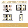 image:imageDriftAway Riley Geo Lined Window Curtain Valance Mid Century Geometric Pattern 2 Layers Rod Pocket 52 Inch by 18 Inch Plus 2 Inch CottaGold Black Gray