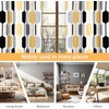 image:imageDriftAway Riley Geo Lined Window Curtain Valance Mid Century Geometric Pattern 2 Layers Rod Pocket 52 Inch by 18 Inch Plus 2 Inch CottaGold Black Gray