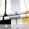 image:imageDriftAway Riley Geo Lined Window Curtain Valance Mid Century Geometric Pattern 2 Layers Rod Pocket 52 Inch by 18 Inch Plus 2 Inch CottaGold Black Gray